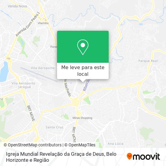 Igreja Mundial Revelação da Graça de Deus mapa