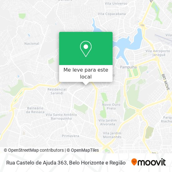 Rua Castelo de Ajuda 363 mapa