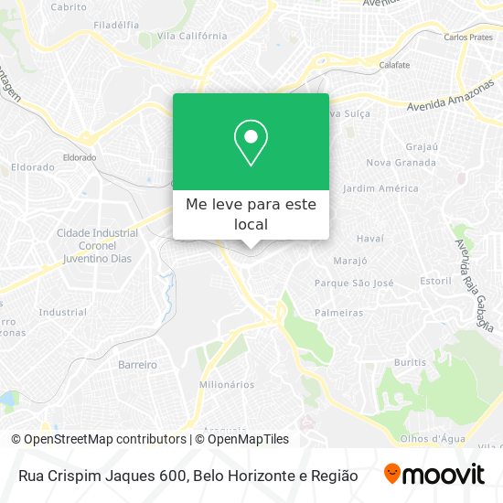 Rua Crispim Jaques 600 mapa