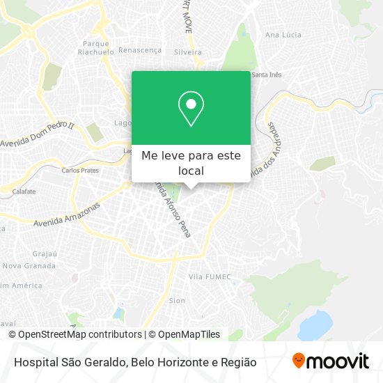 Hospital São Geraldo mapa