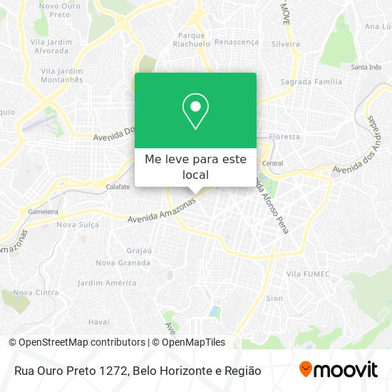 Rua Ouro Preto 1272 mapa