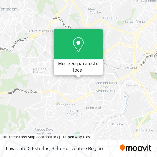 Lava Jato 5 Estrelas mapa