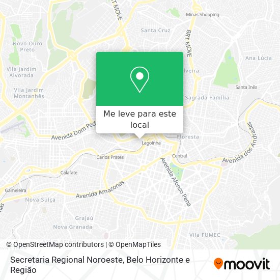 Secretaria Regional Noroeste mapa