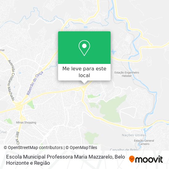 Escola Municipal Professora Maria Mazzarelo mapa