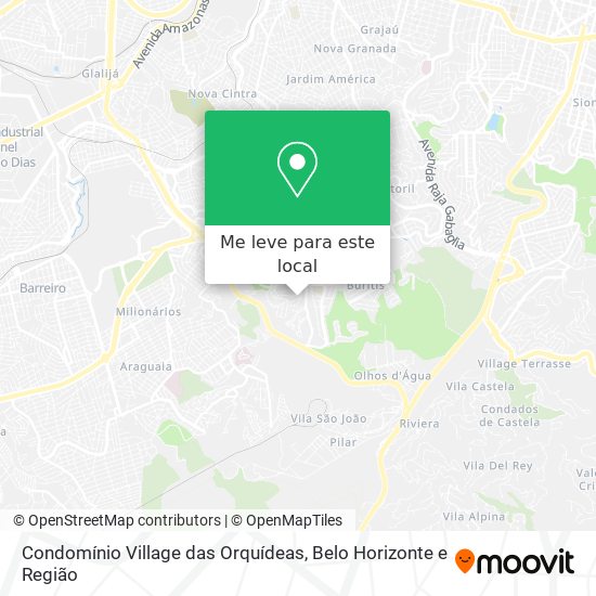 Condomínio Village das Orquídeas mapa