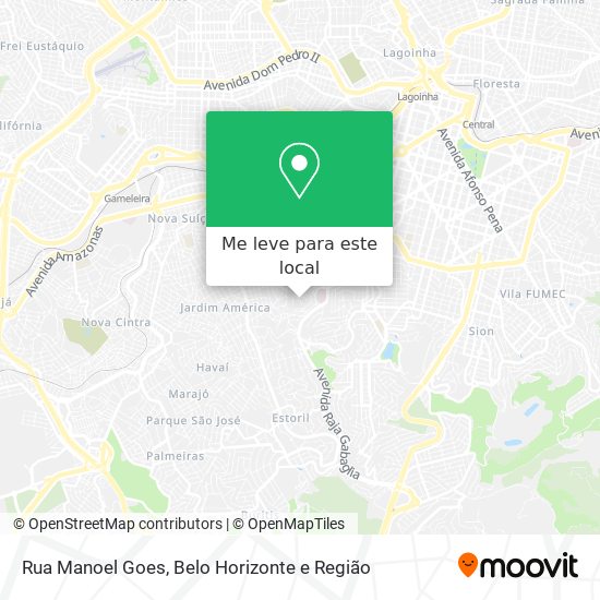 Rua Manoel Goes mapa