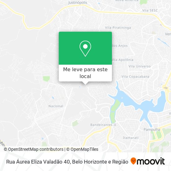 Rua Áurea Eliza Valadão 40 mapa