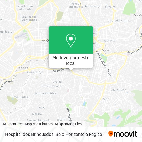 Hospital dos Brinquedos mapa