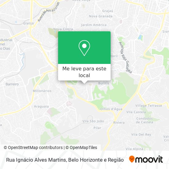 Rua Ignácio Alves Martins mapa