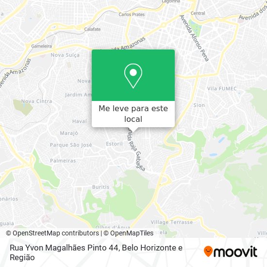 Rua Yvon Magalhães Pinto 44 mapa