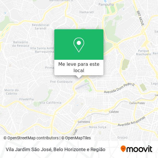 Vila Jardim São José mapa