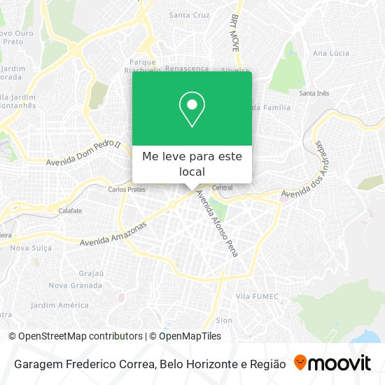 Garagem Frederico Correa mapa