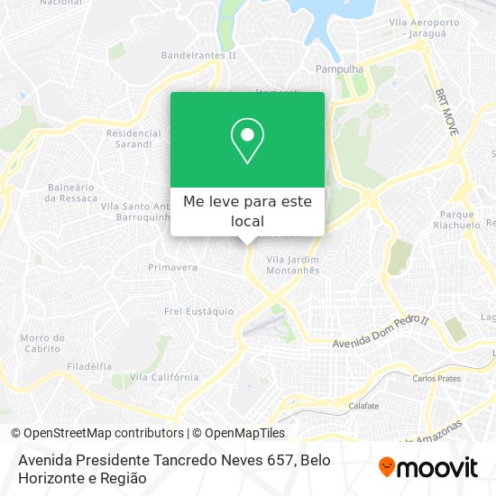 Avenida Presidente Tancredo Neves 657 mapa