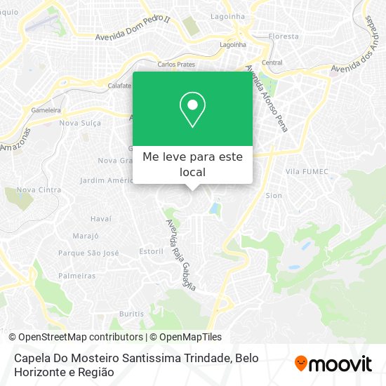 Capela Do Mosteiro Santissima Trindade mapa
