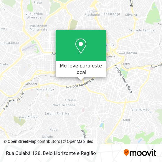 Rua Cuiabá 128 mapa