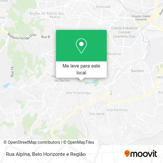 Rua Alpina mapa