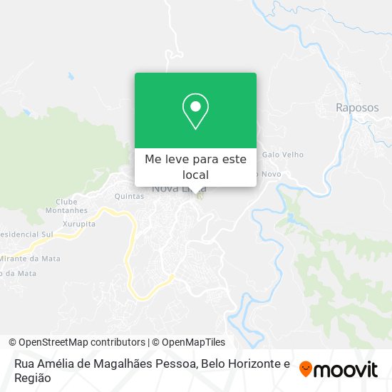 Rua Amélia de Magalhães Pessoa mapa