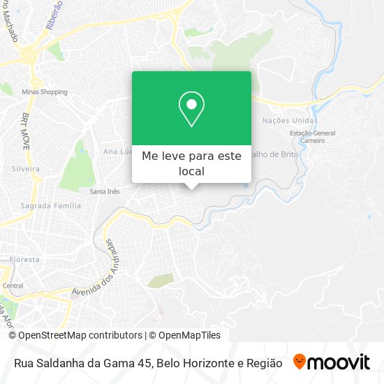 Rua Saldanha da Gama 45 mapa