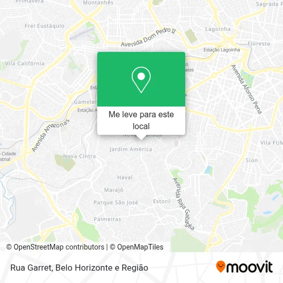Rua Garret mapa
