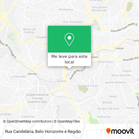 Rua Candelária mapa