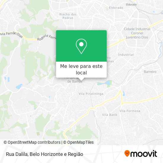 Rua Dalila mapa