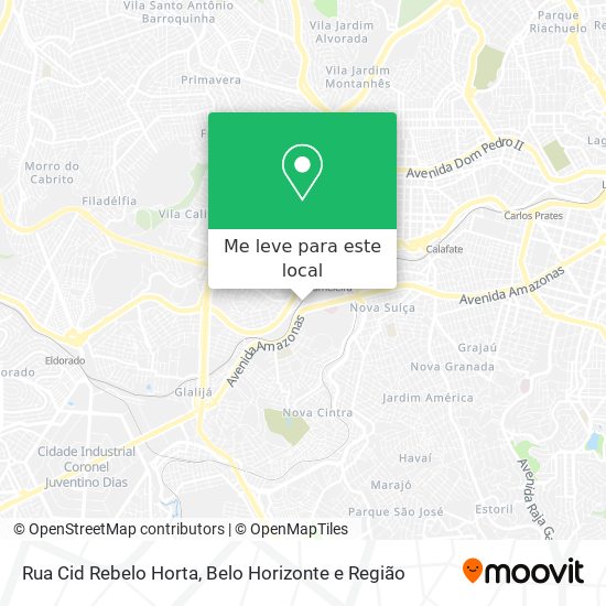 Rua Cid Rebelo Horta mapa