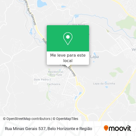 Rua Minas Gerais 537 mapa