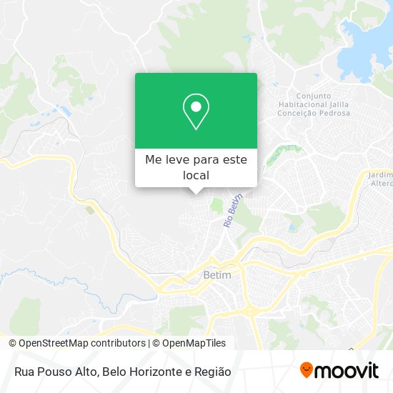 Rua Pouso Alto mapa