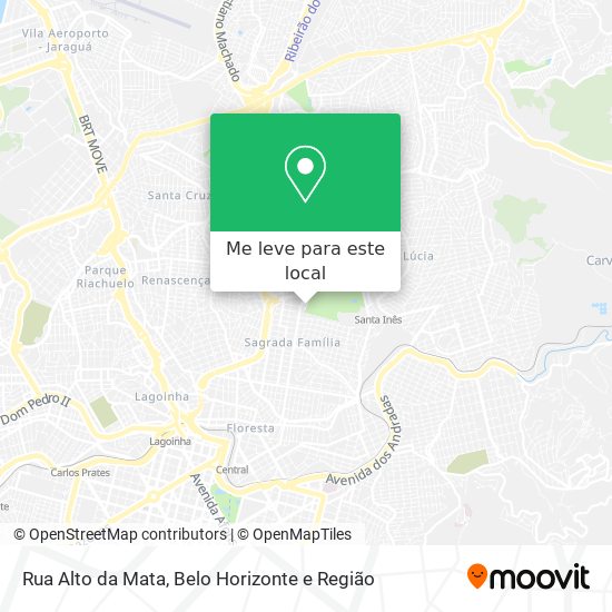 Rua Alto da Mata mapa