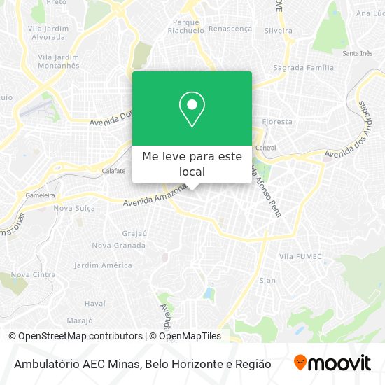 Ambulatório AEC Minas mapa