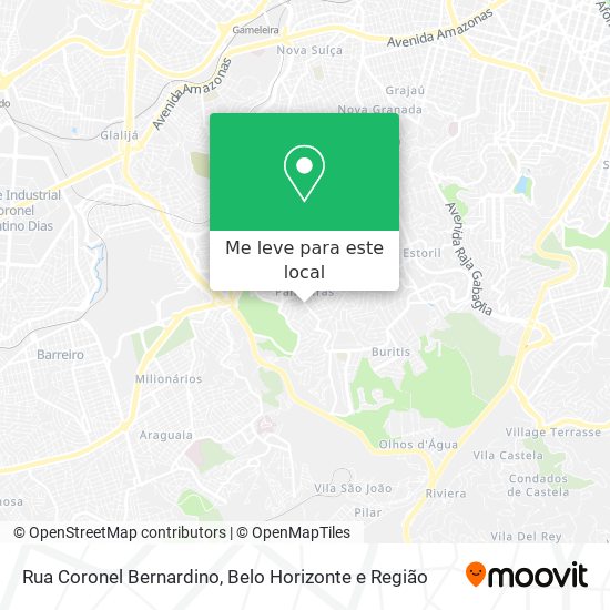 Rua Coronel Bernardino mapa
