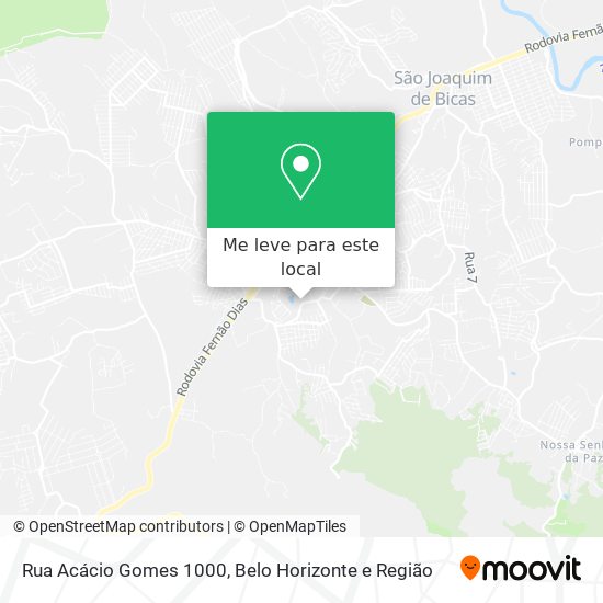 Rua Acácio Gomes 1000 mapa