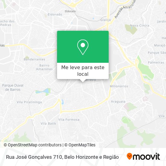 Rua José Gonçalves 710 mapa