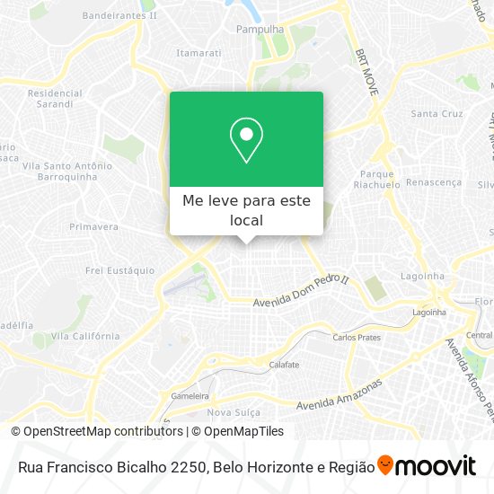 Rua Francisco Bicalho 2250 mapa