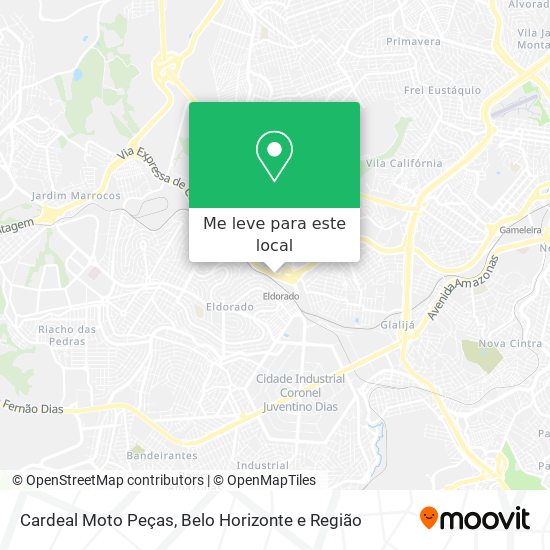 Cardeal Moto Peças mapa
