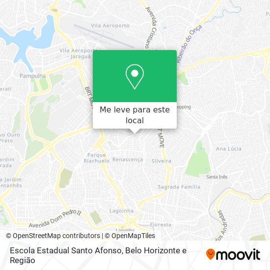 Escola Estadual Santo Afonso mapa