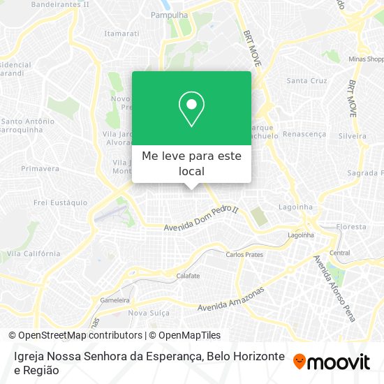 Igreja Nossa Senhora da Esperança mapa