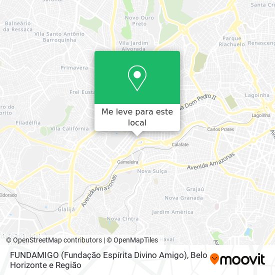 FUNDAMIGO (Fundação Espírita Divino Amigo) mapa
