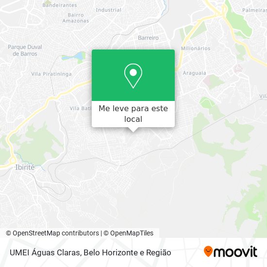 UMEI Águas Claras mapa