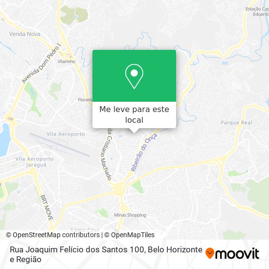 Rua Joaquim Felício dos Santos 100 mapa