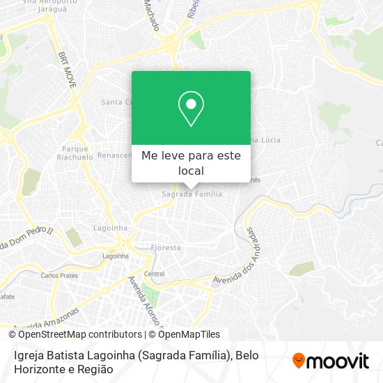 Igreja Batista Lagoinha (Sagrada Família) mapa