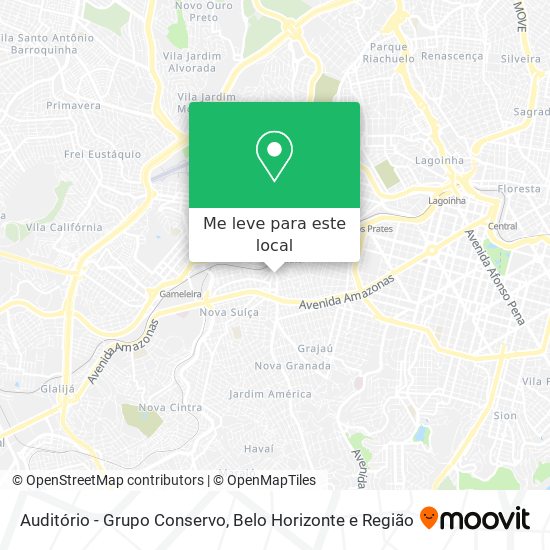 Auditório - Grupo Conservo mapa