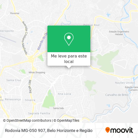 Rodovia MG-050 907 mapa