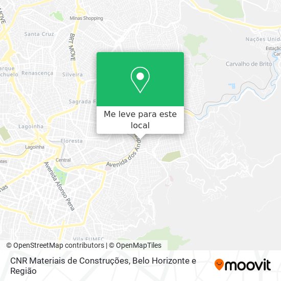 CNR Materiais de Construções mapa