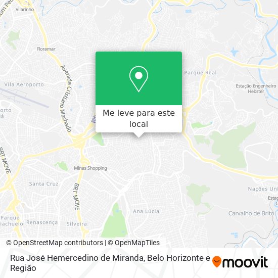 Rua José Hemercedino de Miranda mapa