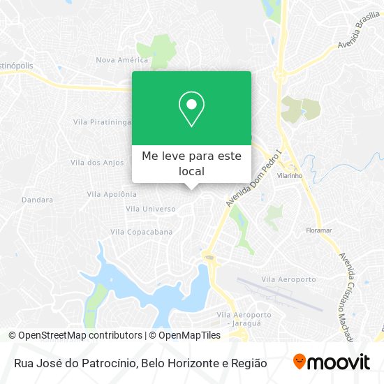 Rua José do Patrocínio mapa