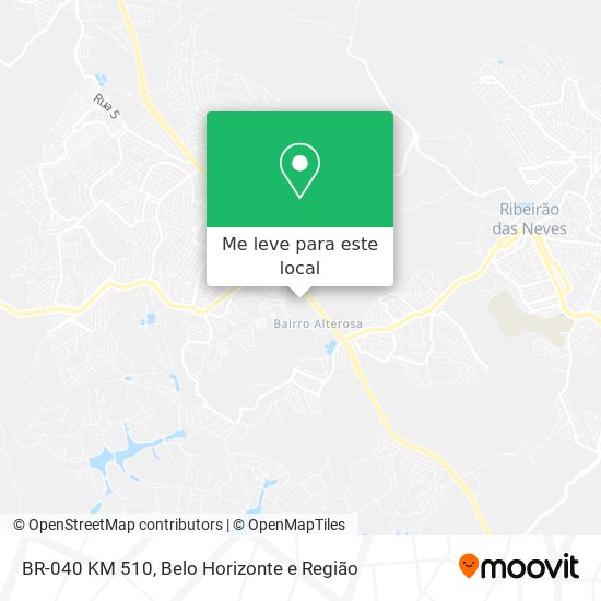 BR-040 KM 510 mapa