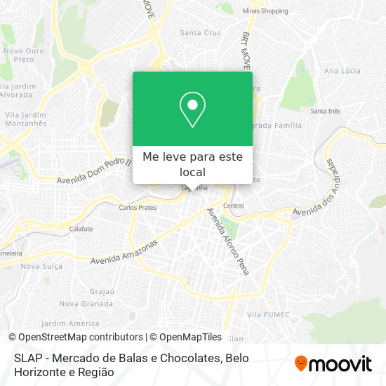 SLAP - Mercado de Balas e Chocolates mapa