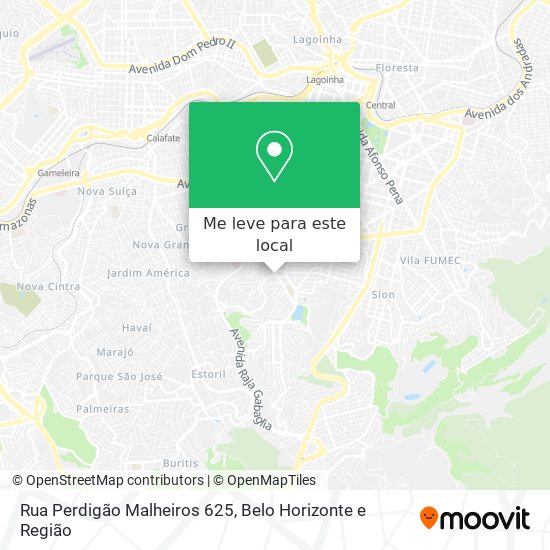 Rua Perdigão Malheiros 625 mapa