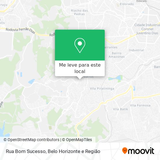 Rua Bom Sucesso mapa